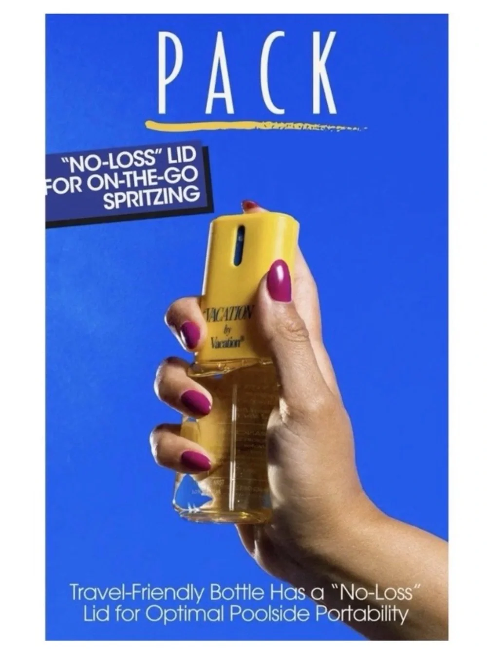 Vacation Body Mist Spray — Yellow and Blue Refreshing Scent
